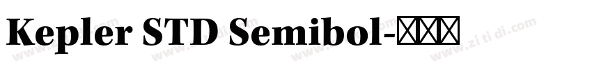 Kepler STD Semibol字体转换
